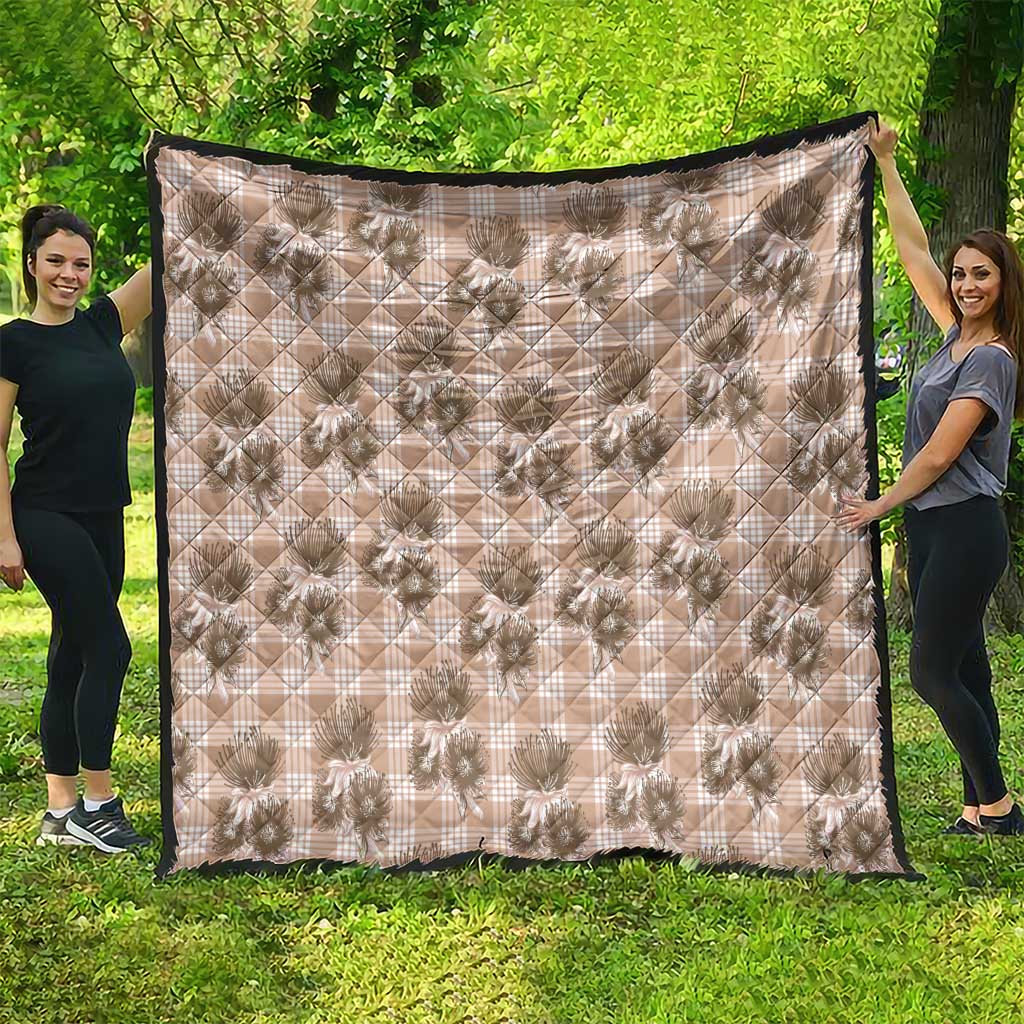 Brown Palaka Hawaii Quilt Hawaiian Lehua Blossoms LT05 - Polynesian Pride