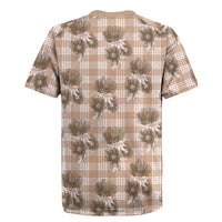 Brown Palaka Hawaii Rugby Jersey Hawaiian Lehua Blossoms LT05 - Polynesian Pride