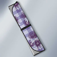 Purple Palaka Hawaii Auto Sun Shade Hawaiian Lehua Blossoms LT05 - Polynesian Pride