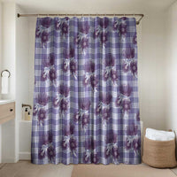 Purple Palaka Hawaii Bathroom Set Hawaiian Lehua Blossoms LT05 Shower Curtain Only Purple - Polynesian Pride