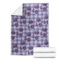 Purple Palaka Hawaii Blanket Hawaiian Lehua Blossoms LT05 - Polynesian Pride