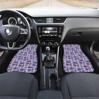 Purple Palaka Hawaii Car Mats Hawaiian Lehua Blossoms LT05 Set 2pcs - Front Purple - Polynesian Pride