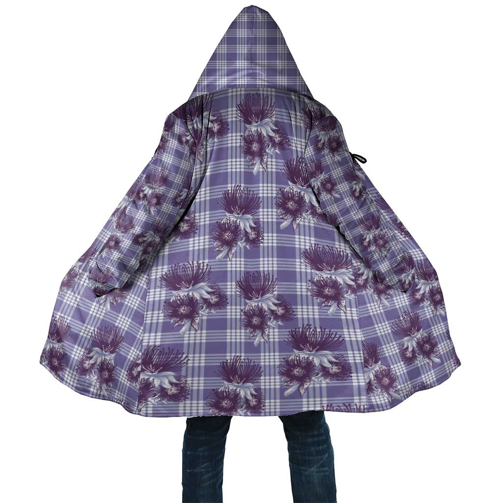 Purple Palaka Hawaii Cloak Hawaiian Lehua Blossoms LT05 Unisex Purple - Polynesian Pride