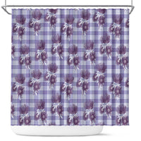 Purple Palaka Hawaii Shower Curtain Hawaiian Lehua Blossoms LT05 Purple - Polynesian Pride