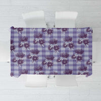 Purple Palaka Hawaii Tablecloth Hawaiian Lehua Blossoms LT05 Purple - Polynesian Pride