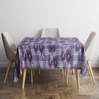 Purple Palaka Hawaii Tablecloth Hawaiian Lehua Blossoms LT05 - Polynesian Pride