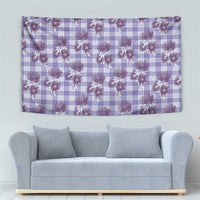 Purple Palaka Hawaii Tapestry Hawaiian Lehua Blossoms LT05 - Polynesian Pride