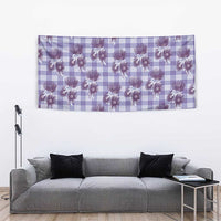 Purple Palaka Hawaii Tapestry Hawaiian Lehua Blossoms LT05 - Polynesian Pride