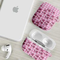 Pink Palaka Hawaii AirPods Case Hawaiian Lehua Blossoms LT05 - Polynesian Pride