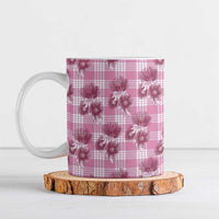 Pink Palaka Hawaii Ceramic Mug Hawaiian Lehua Blossoms LT05 Pink - Polynesian Pride
