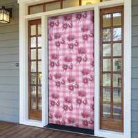 Pink Palaka Hawaii Door Cover Hawaiian Lehua Blossoms LT05 - Polynesian Pride