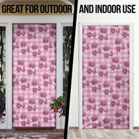 Pink Palaka Hawaii Door Cover Hawaiian Lehua Blossoms LT05 - Polynesian Pride
