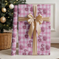 Pink Palaka Hawaii Wrapping Paper Hawaiian Lehua Blossoms LT05 - Polynesian Pride
