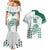 Custom Hawaii Football Couples Matching Mermaid Dress and Hawaiian Shirt Rainbow Warriors Kakau Pattern LT05 - Polynesian Pride