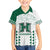 Custom Hawaii Football Family Matching Off Shoulder Short Dress and Hawaiian Shirt Rainbow Warriors Kakau Pattern LT05 Son's Shirt White - Polynesian Pride