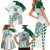 Custom Hawaii Football Family Matching Short Sleeve Bodycon Dress and Hawaiian Shirt Rainbow Warriors Kakau Pattern LT05 - Polynesian Pride