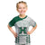 Custom Hawaii Football Kid T Shirt Rainbow Warriors Kakau Pattern LT05 White - Polynesian Pride