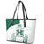 Custom Hawaii Football Leather Tote Bag Rainbow Warriors Kakau Pattern LT05 - Polynesian Pride