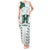 Custom Hawaii Football Tank Maxi Dress Rainbow Warriors Kakau Pattern LT05 Women White - Polynesian Pride