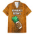 Custom Hawaii Honolulu Football Bowl Family Matching Off Shoulder Maxi Dress and Hawaiian Shirt Simple Style LT05 Dad's Shirt - Short Sleeve Brown - Polynesian Pride