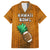 Custom Hawaii Honolulu Football Bowl Family Matching Short Sleeve Bodycon Dress and Hawaiian Shirt Simple Style LT05 Dad's Shirt - Short Sleeve Brown - Polynesian Pride