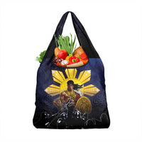 Philippines The First Hero Grocery Bag Lapu Lapu Know Your Roots LT05 1-pack One Size Navy - Polynesian Pride