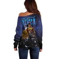 Philippines The First Hero Off Shoulder Sweater Lapu Lapu Know Your Roots LT05 - Polynesian Pride