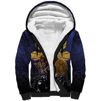 Philippines The First Hero Sherpa Hoodie Lapu Lapu Know Your Roots LT05 Unisex Navy - Polynesian Pride