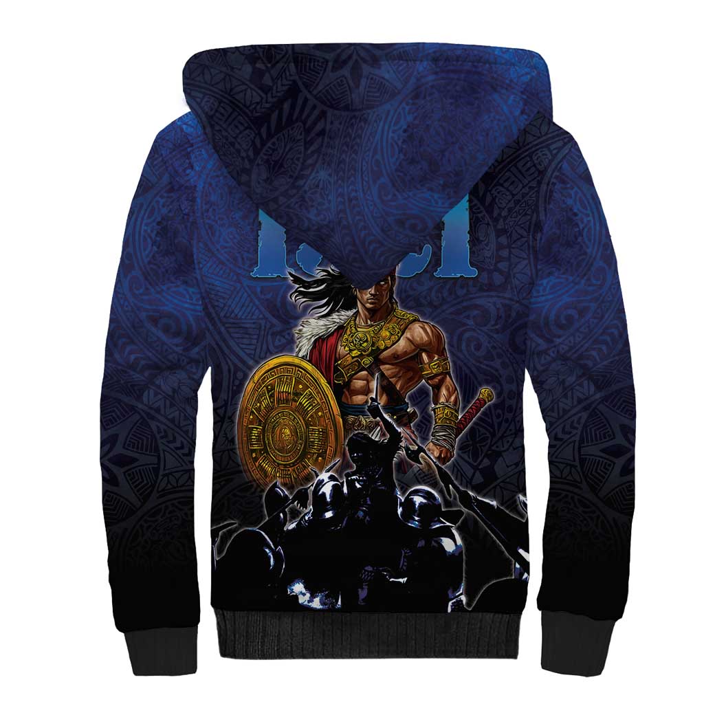 Philippines The First Hero Sherpa Hoodie Lapu Lapu Know Your Roots LT05 - Polynesian Pride