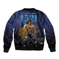 Philippines The First Hero Sleeve Zip Bomber Jacket Lapu Lapu Know Your Roots LT05 - Polynesian Pride