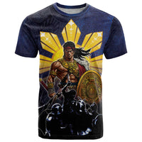 Philippines The First Hero T Shirt Lapu Lapu Know Your Roots LT05 Navy - Polynesian Pride