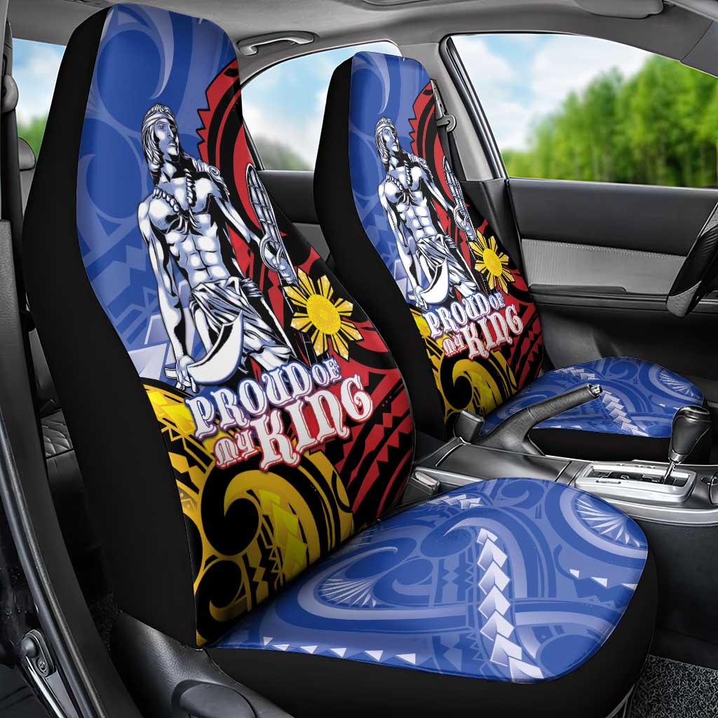 Philippines Lapu-Lapu Car Seat Cover Proud Of My King LT05 - Polynesian Pride