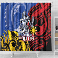 Philippines Lapu-Lapu Shower Curtain Proud Of My King LT05 - Polynesian Pride