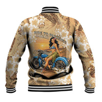 Aloha Hawaii Biker Baseball Jacket Ride To Paradise LT05 - Polynesian Pride