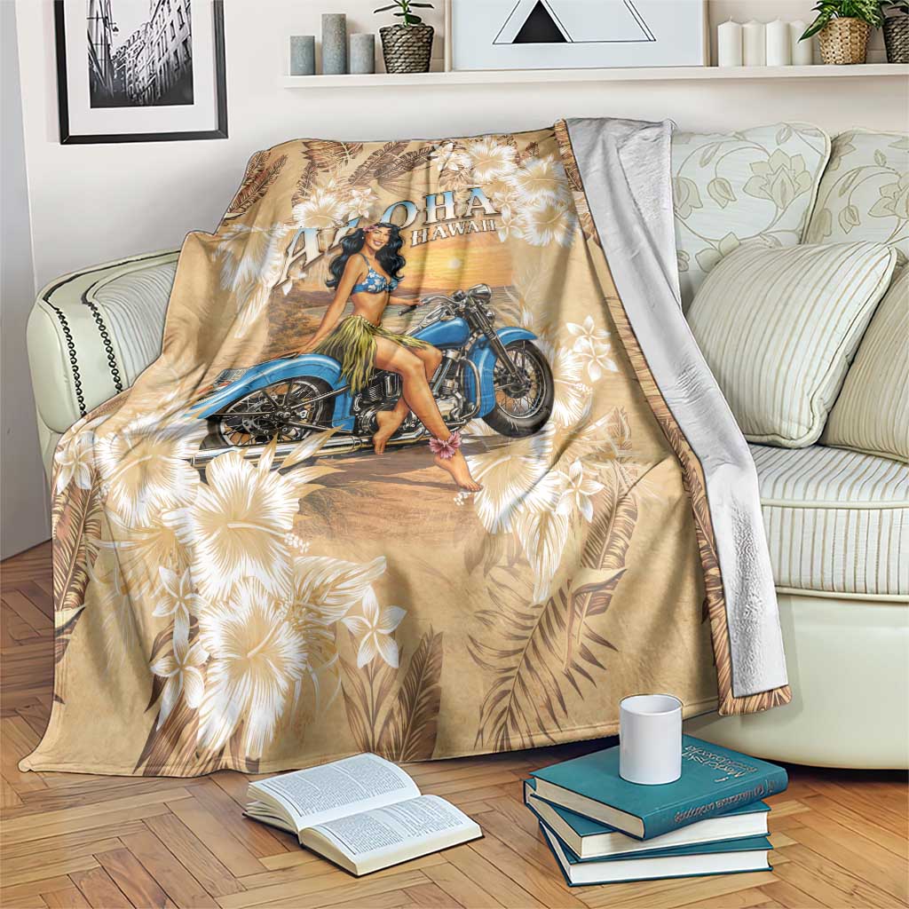 Aloha Hawaii Biker Blanket Ride To Paradise LT05 Beige - Polynesian Pride