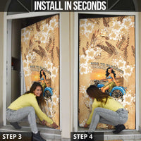 Aloha Hawaii Biker Door Cover Ride To Paradise LT05 - Polynesian Pride