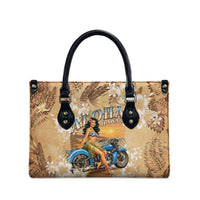 Aloha Hawaii Biker Leather Bag Ride To Paradise LT05 - Polynesian Pride