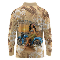 Aloha Hawaii Biker Long Sleeve Polo Shirt Ride To Paradise LT05 - Polynesian Pride