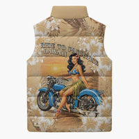 Aloha Hawaii Biker Sleeveless Puffer Jacket Ride To Paradise LT05 - Polynesian Pride