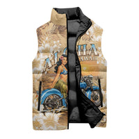 Aloha Hawaii Biker Sleeveless Puffer Jacket Ride To Paradise LT05 - Polynesian Pride