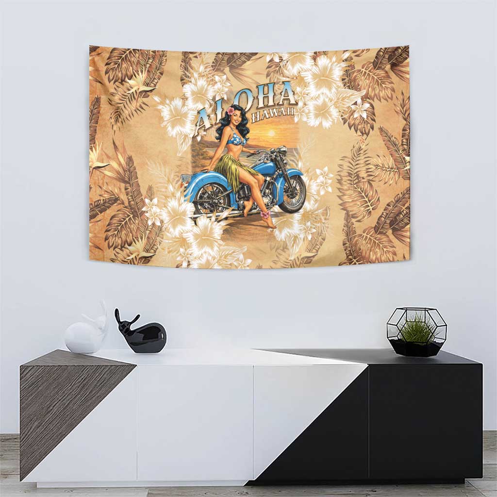 Aloha Hawaii Biker Tapestry Ride To Paradise LT05 - Polynesian Pride