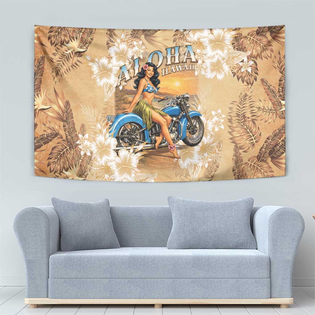 Aloha Hawaii Biker Tapestry Ride To Paradise LT05 - Polynesian Pride