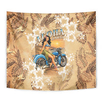 Aloha Hawaii Biker Tapestry Ride To Paradise LT05 - Polynesian Pride