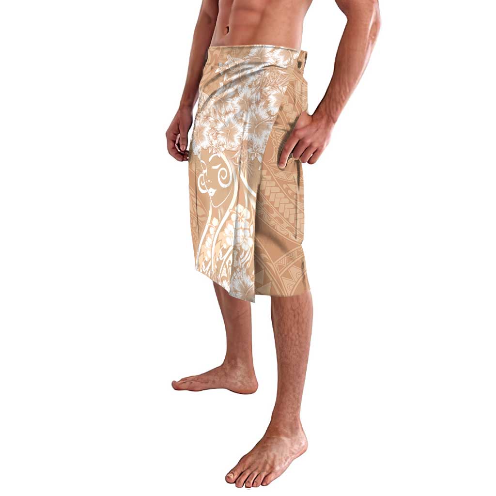 Polynesian Women's Day Lavalava Brown Hibiscus Flowers With Polynesian Pattern LT05 - Polynesian Pride