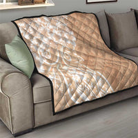Polynesian Women's Day Quilt Brown Hibiscus Flowers With Polynesian Pattern LT05 - Polynesian Pride