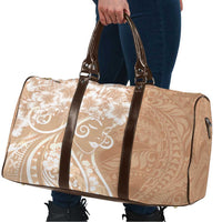 Polynesian Women's Day Travel Bag Brown Hibiscus Flowers With Polynesian Pattern LT05 - Polynesian Pride