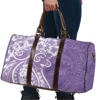 Polynesian Women's Day Travel Bag Purple Hibiscus Flowers With Polynesian Pattern LT05 - Polynesian Pride