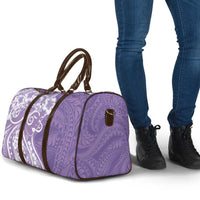 Polynesian Women's Day Travel Bag Purple Hibiscus Flowers With Polynesian Pattern LT05 - Polynesian Pride