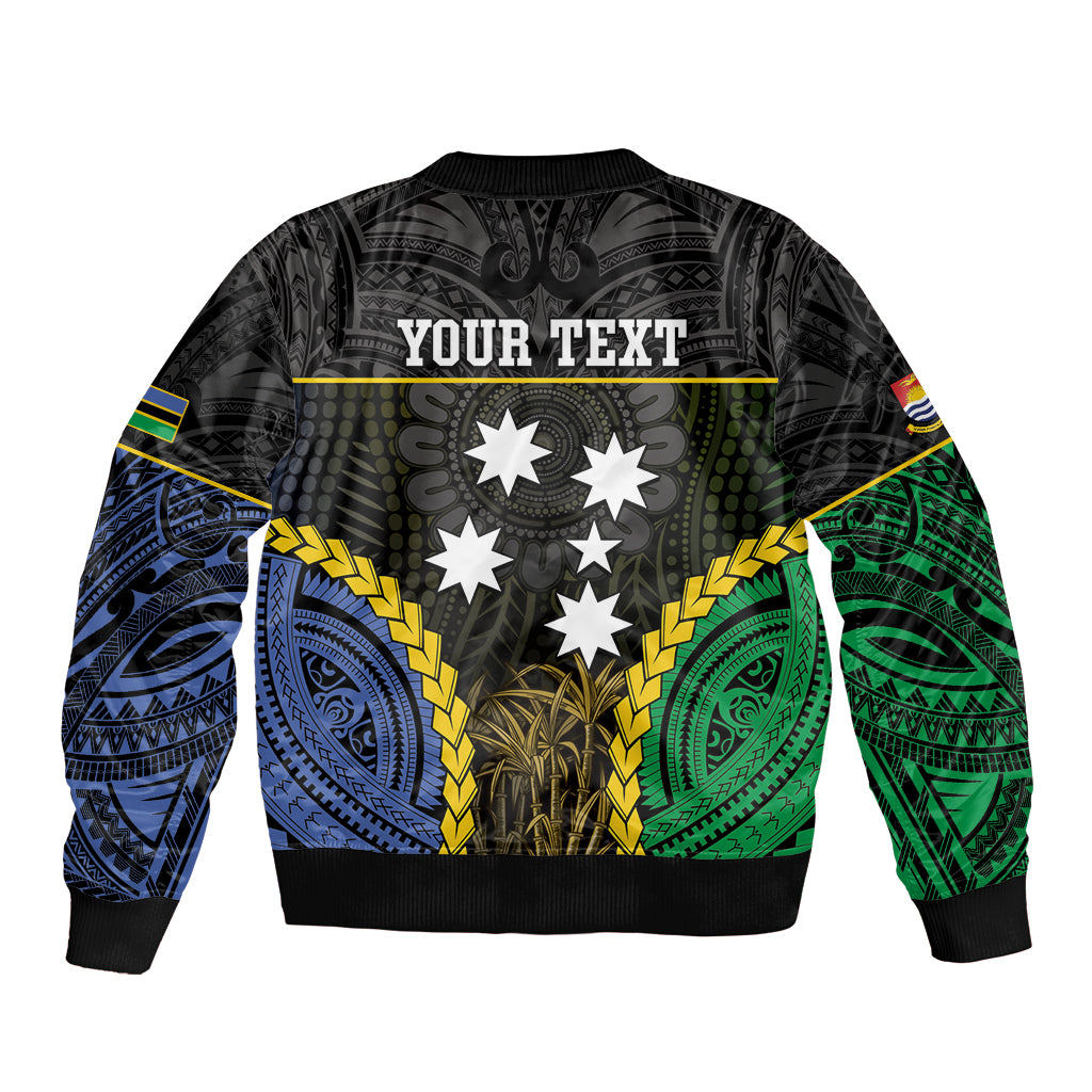 Personalised South Sea Islanders And Gilbert Islands Bomber Jacket Kanakas Polynesian Pattern LT05 - Polynesian Pride