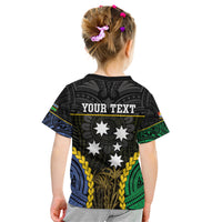 Personalised South Sea Islanders And Gilbert Islands Kid T Shirt Kanakas Polynesian Pattern LT05 - Polynesian Pride